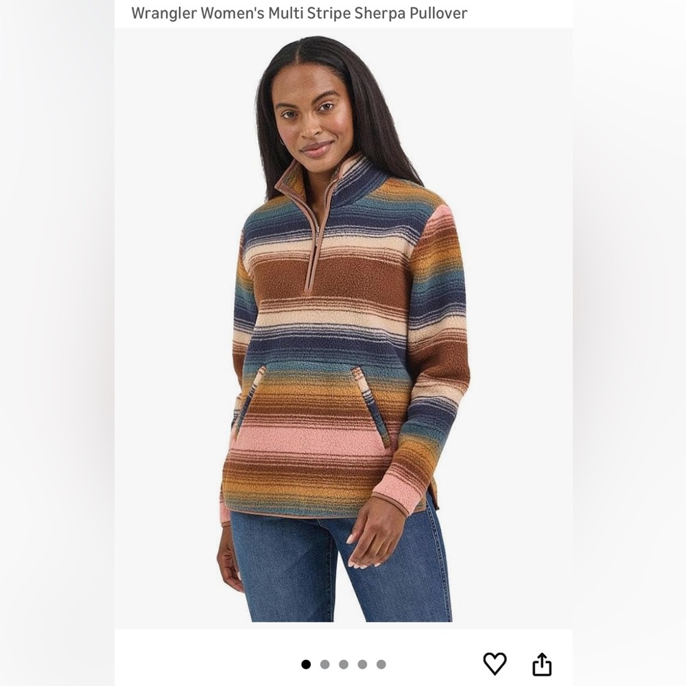 Womens Wrangler Sherpa Pullover NWT